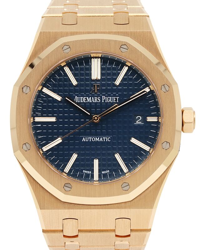 Audemars Piguet Royal Oak 41 mm 15400OR.OO.1220OR.03 Rose Gold Blue