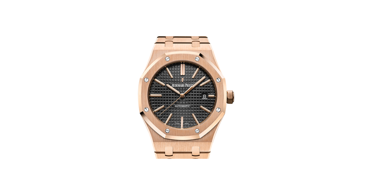 Audemars Piguet 15400OR.OO.1220OR.01 Royal Oak Selfwinding 41mm Black Index Rose Gold - BRAND NEW