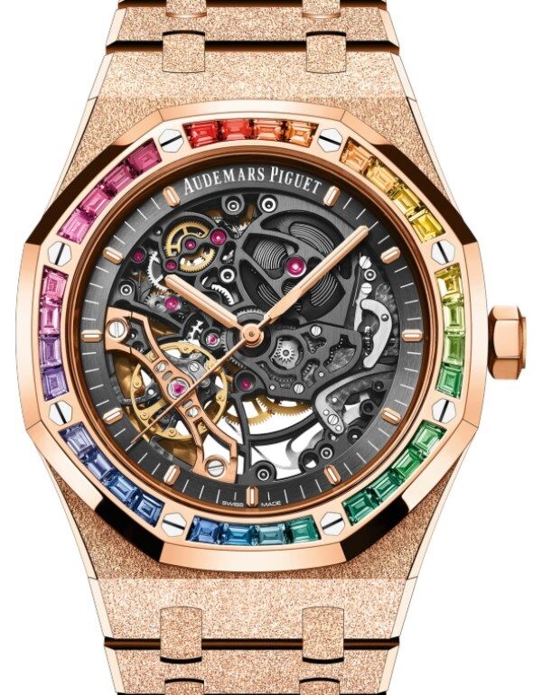 Audemars Piguet Royal Oak Frosted Gold 41 mm 15412OR.YG.1224OR.01 Rose Gold Black/Golden