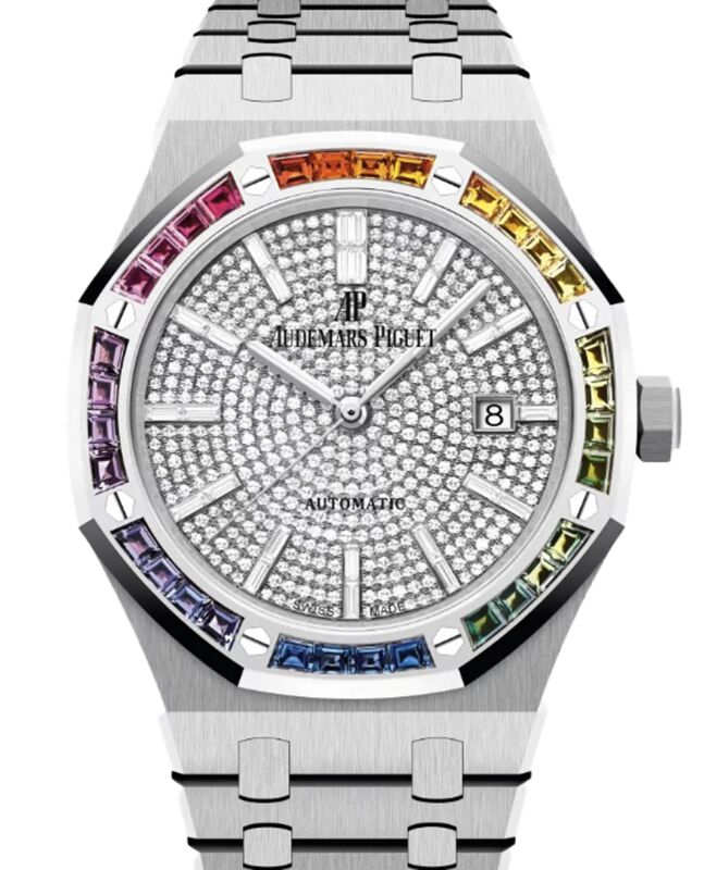 Audemars Piguet Royal Oak 41 mm 15413BC.YY.1220BC.01 White Gold/Diamonds Analog