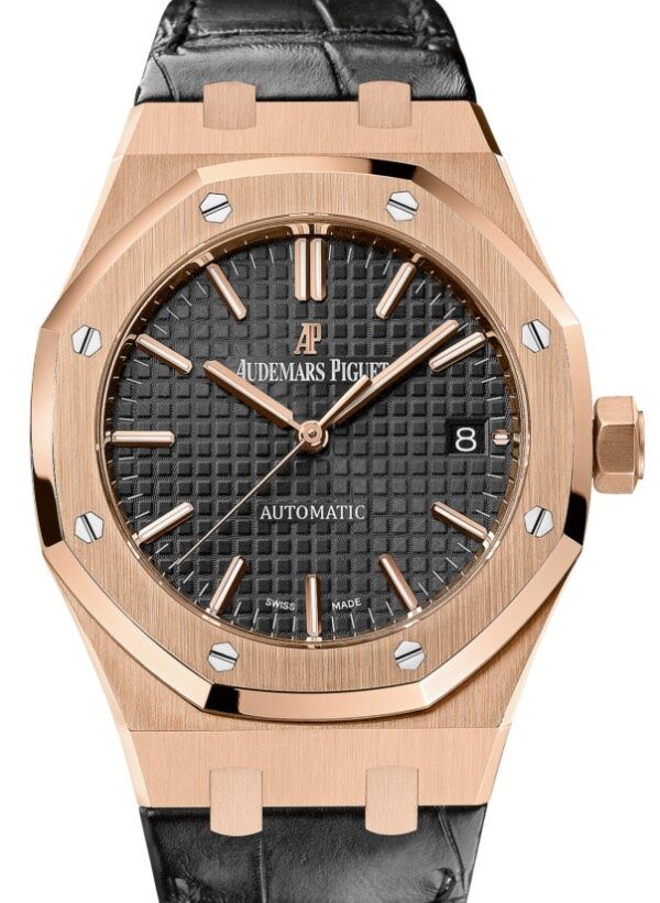 Audemars Piguet Ladies Royal Oak 37 mm 15450OR.OO.D002CR.01 Rose Gold Black