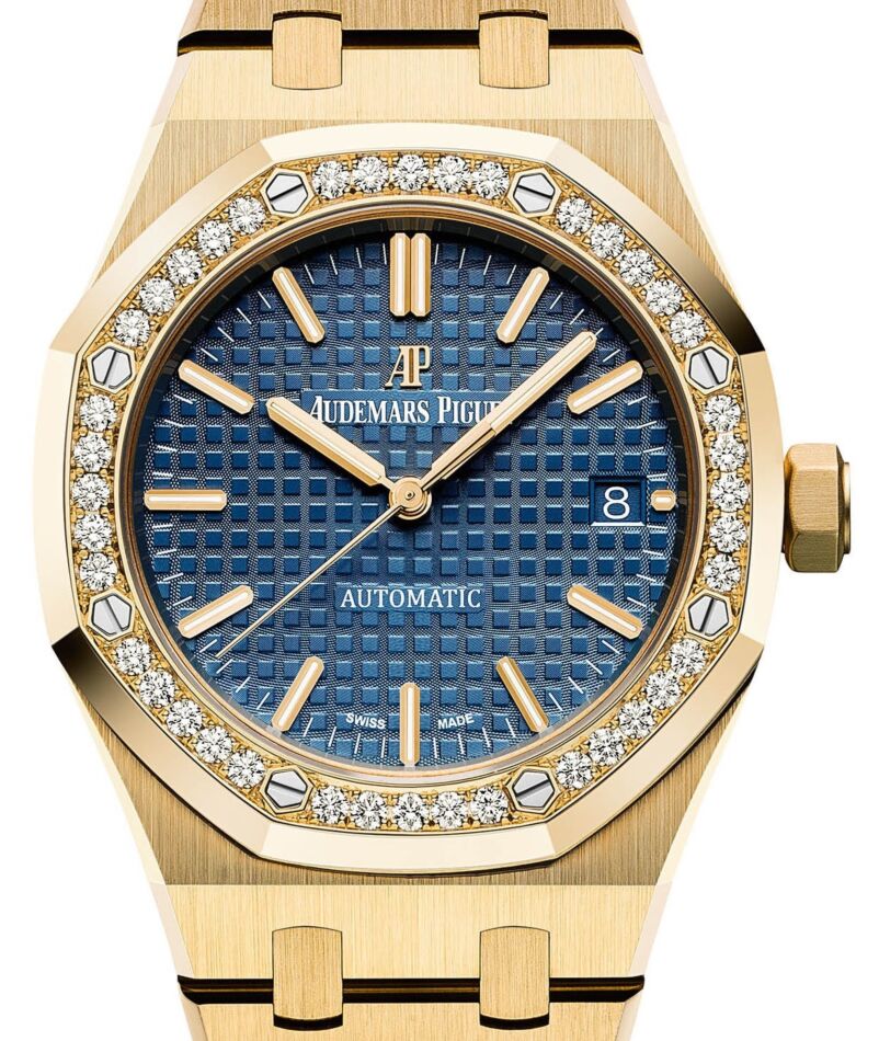 Audemars Piguet Royal Oak Selfwinding 37 mm 15451BA.ZZ.1256BA.01 Yellow Gold Blue