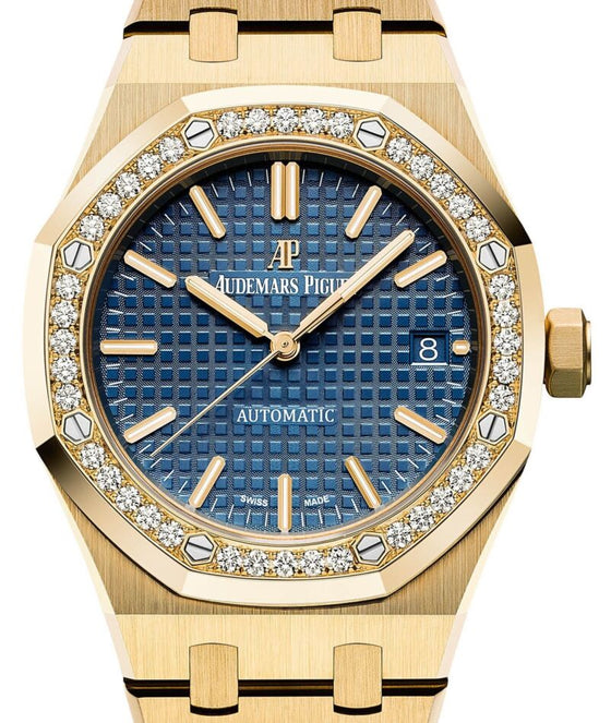 Audemars Piguet Royal Oak Selfwinding 37 mm 15451BA.ZZ.1256BA.01 Yellow Gold Blue