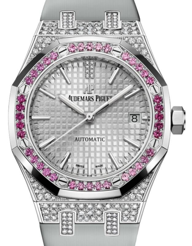 Audemars Piguet Royal Oak 37 mm 15452BC.ZY.D007VE.01 White Gold/Diamonds Black/Golden