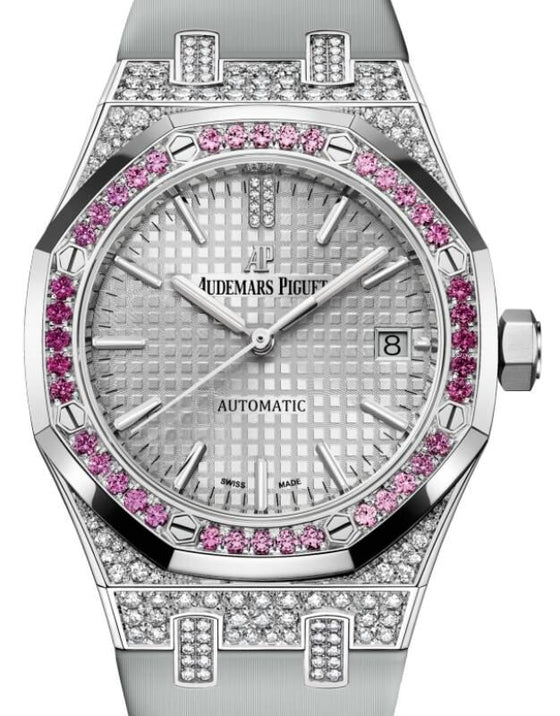 Audemars Piguet Royal Oak 37 mm 15452BC.ZY.D007VE.01 White Gold/Diamonds Black/Golden