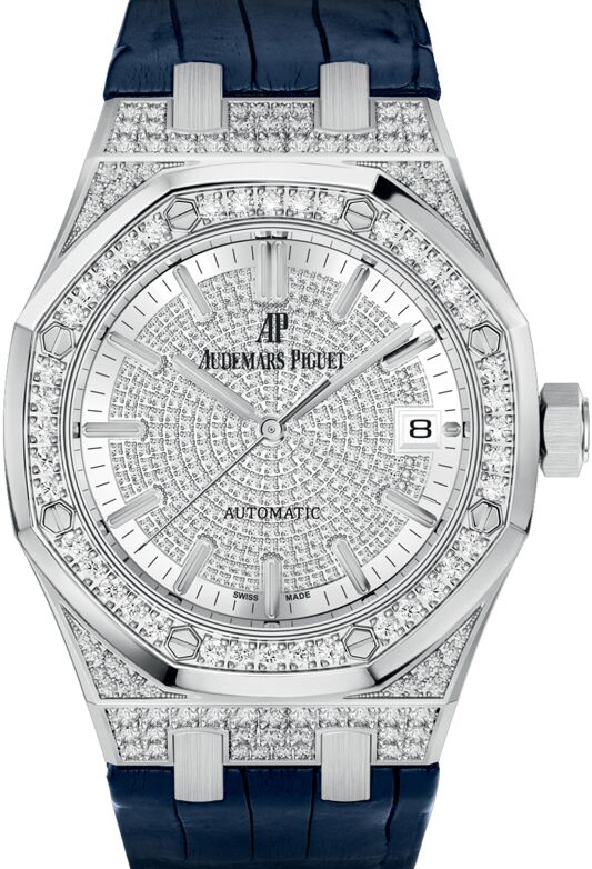 Audemars Piguet Royal Oak 37 mm 15452BC.ZZ.D019CR.01 White Gold/Diamonds Analog