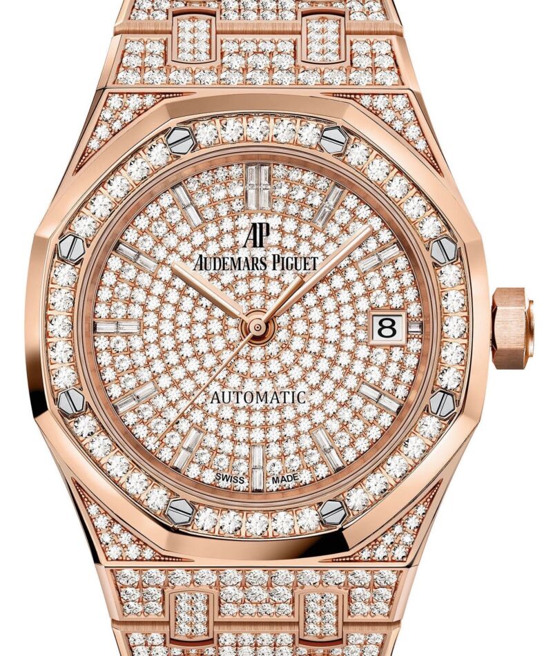 Audemars Piguet Royal Oak Selfwinding 37 mm 15452OR.ZZ.1258OR.02 Rose Gold/Diamonds Diamond Pave