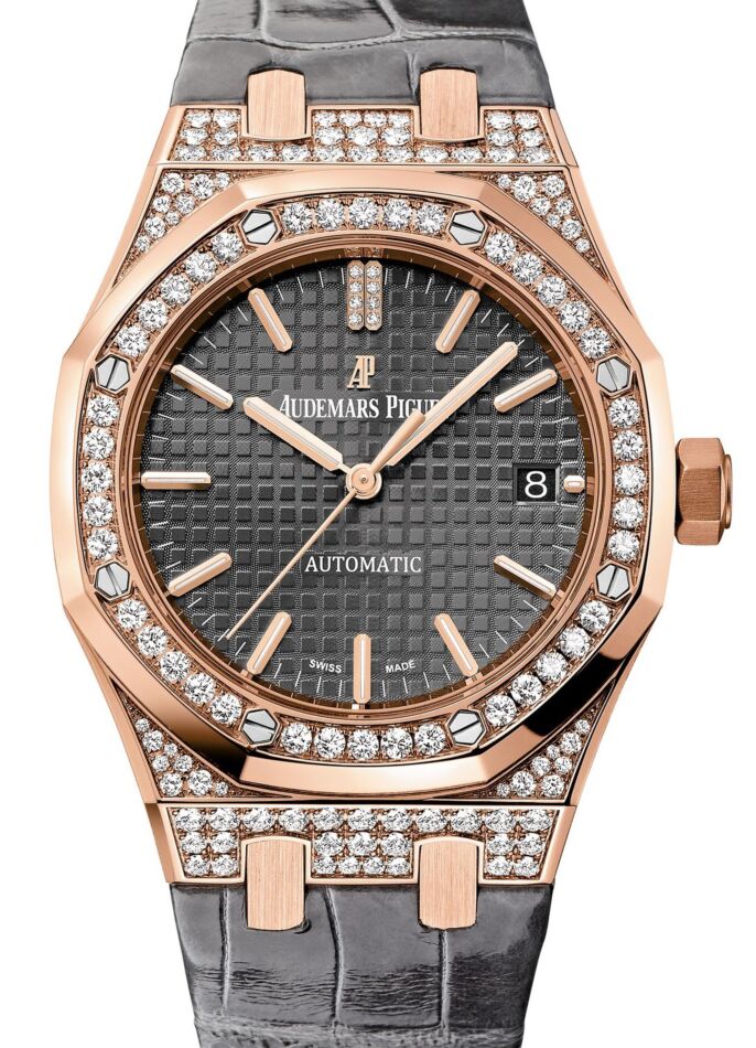 Audemars Piguet Royal Oak 37 mm 15452OR.ZZ.D003CR.01 Rose Gold/Diamonds Slate