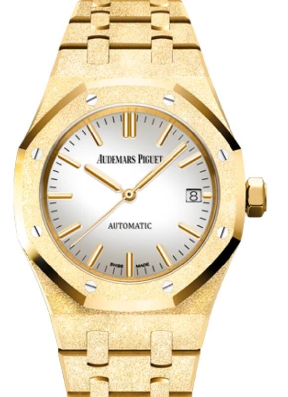Audemars Piguet Royal Oak 37 mm 15454BA.GG.1259BA.02 Yellow Gold White