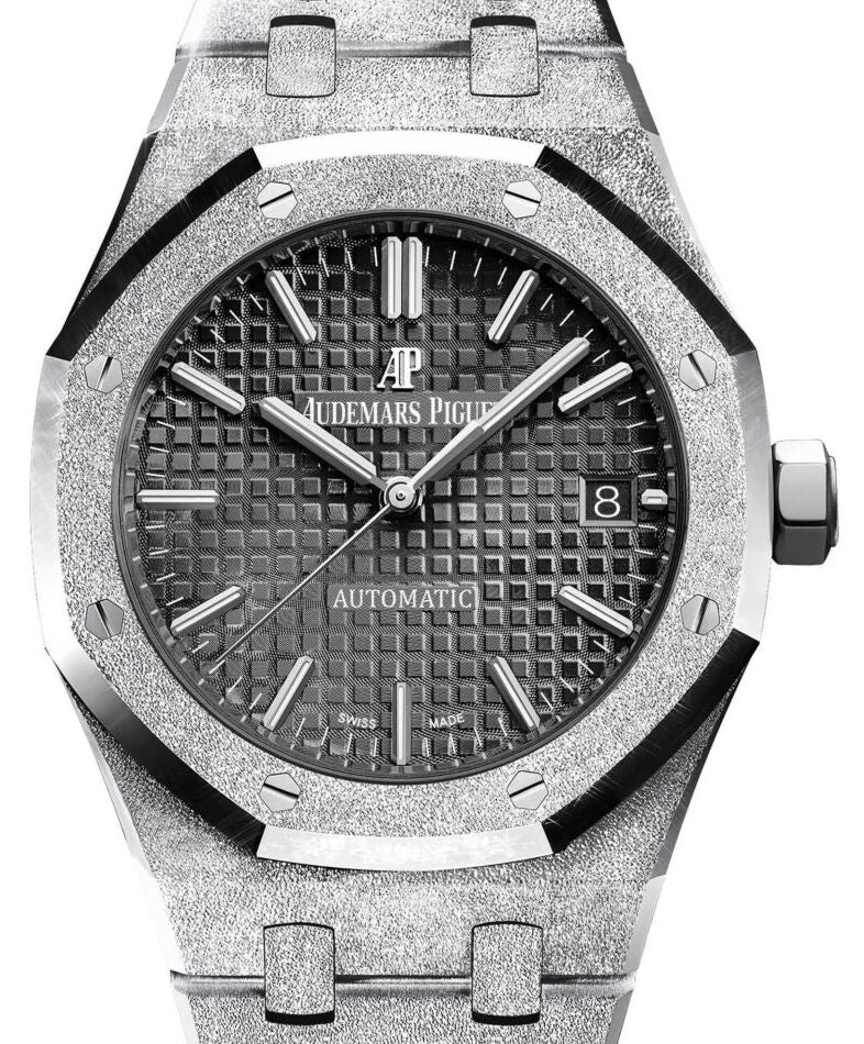 Audemars Piguet Royal Oak Frosted Gold 37 mm 15454BC.GG.1259BC.03 White Gold Black