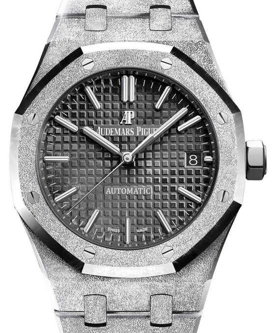 Audemars Piguet Royal Oak Frosted Gold 37 mm 15454BC.GG.1259BC.03 White Gold Black