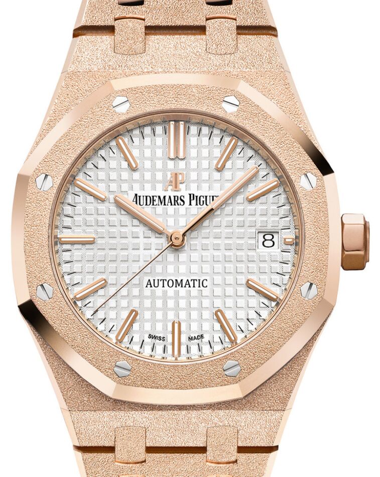 Audemars Piguet Royal Oak Frosted Gold 37 mm 15454OR.GG.1259OR.01 Rose Gold Analog