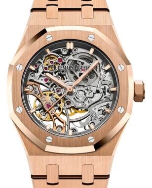 Audemars Piguet Royal Oak 37 mm 15467OR.OO.1256OR.01 Rose Gold Skeleton