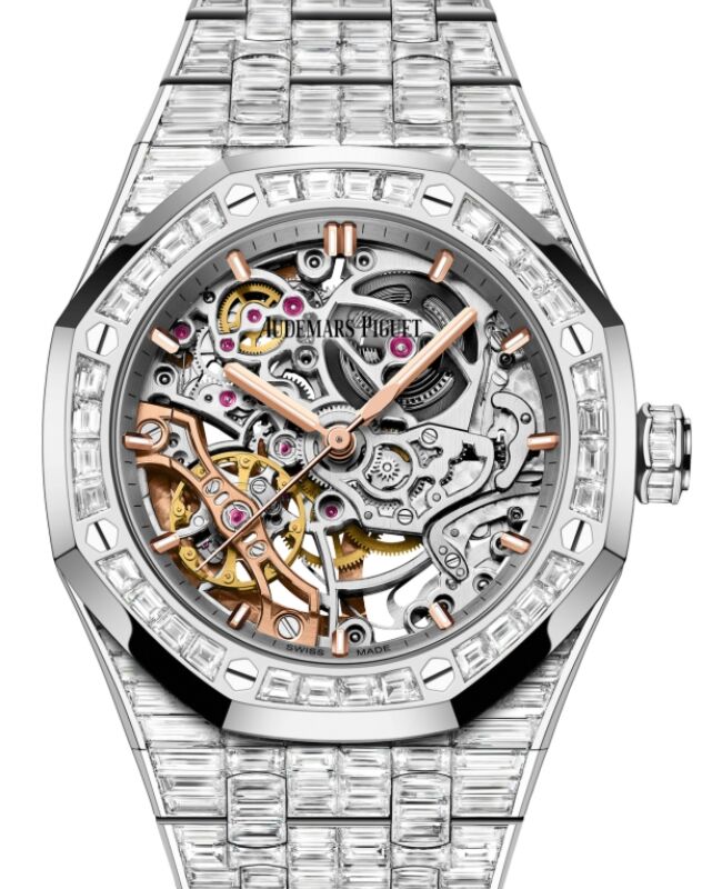 Audemars Piguet Royal Oak 37 mm 15469BC.ZZ.1260BC.01-A White Gold/Diamonds Skeleton