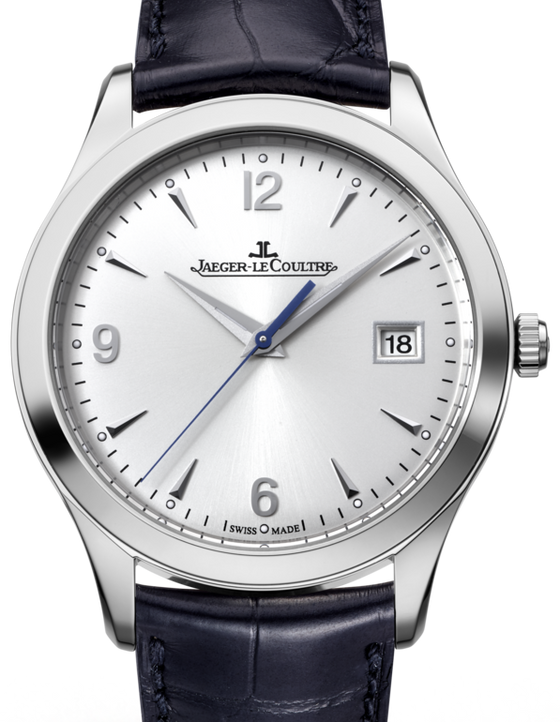 Jaeger-LeCoultre Calibre 899/1 Master Control Date 1548420 Silver Arabic / Index Stainless Steel Leather 39mm Automatic BRAND NEW