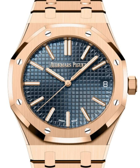 Audemars Piguet Royal Oak 41 mm 15510OR.OO.1320OR.03 Rose Gold Blue