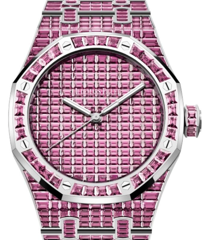 Audemars Piguet Royal Oak 41 mm 15514BC.TM.1284BC.01 White Gold/Gem Stone Pink