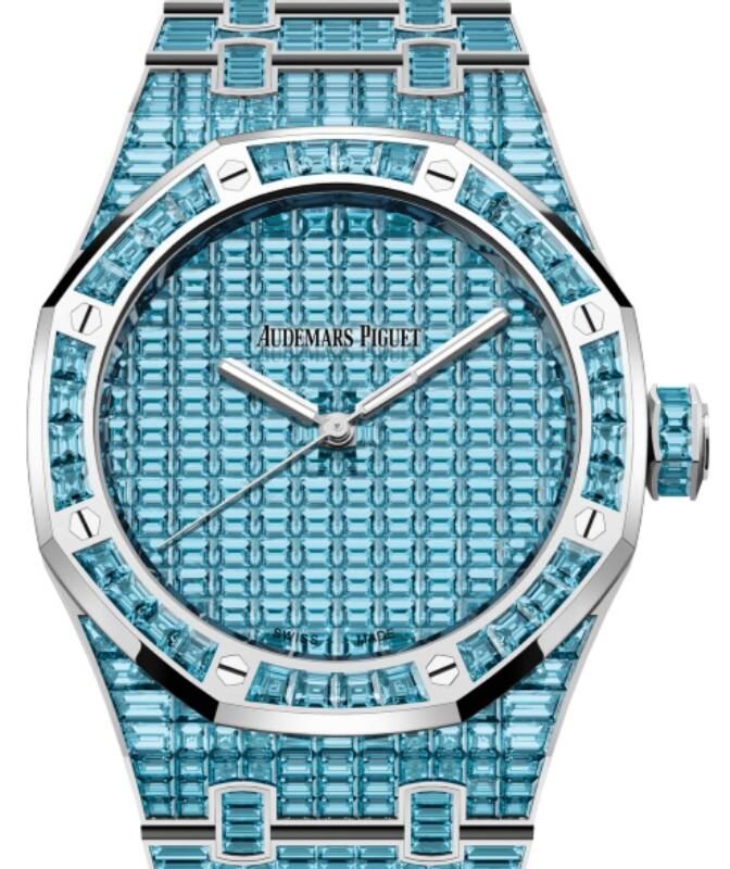 Audemars Piguet Royal Oak 41 mm 15514BC.TO.1284BC.01 White Gold/Gem Stone Blue