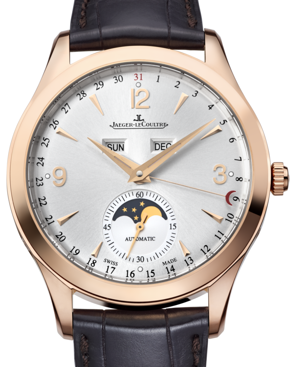 Jaeger-LeCoultre Calibre 866/1 Master Calendar 1552520 Silver Arabic / Index Rose Gold Leather 39mm Automatic BRAND NEW