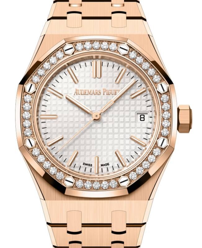 Audemars Piguet Royal Oak 37 mm 15551OR.ZZ.1356OR.01 Rose Gold Silver