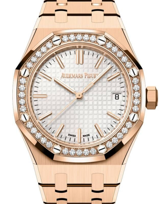 Audemars Piguet Royal Oak 37 mm 15551OR.ZZ.1356OR.01 Rose Gold Silver