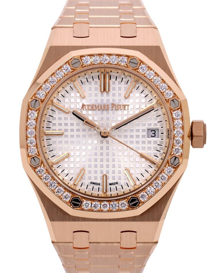 Audemars Piguet Royal Oak 37 mm 15551OR.ZZ.1356OR.04 Rose Gold Silver