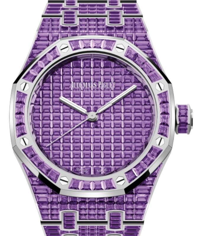 Audemars Piguet Royal Oak 37 mm 15554BC.AY.1274BC.01 White Gold/Gem Stone Purple