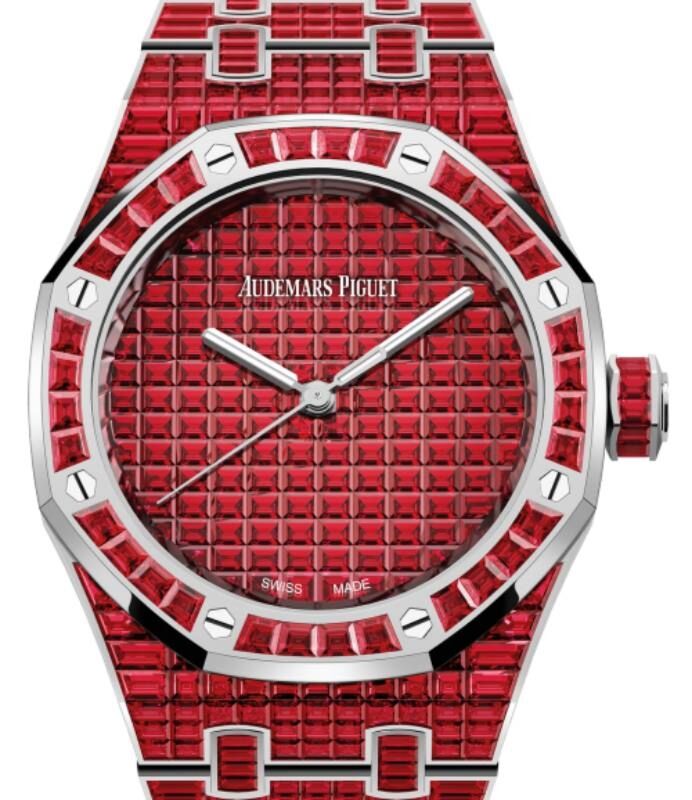 Audemars Piguet Royal Oak 37 mm 15554BC.RR.1274BC.01 White Gold/Gem Stone Red