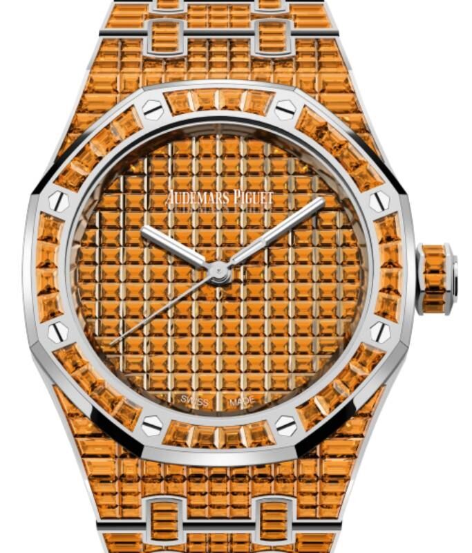 Audemars Piguet Royal Oak 37 mm 15554BC.SE.1274BC.01 White Gold/Gem Stone Orange