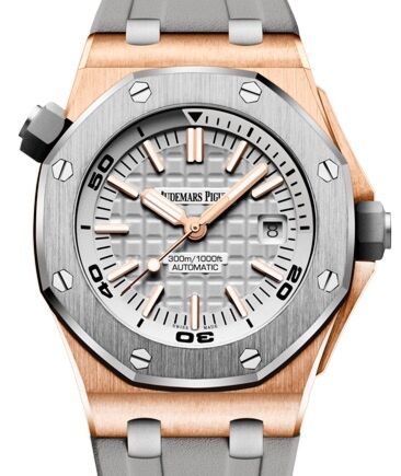 Audemars Piguet Offshore Diver 42 mm 15711OI.OO.A006CA.01 Rose Gold Grey