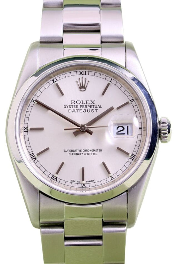 Rolex Datejust 36 mm 16200-2 Steel Silver