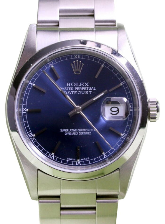 Rolex Datejust 36 mm 16200 p-1 Steel Blue