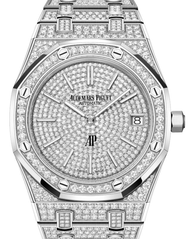 Audemars Piguet Royal Oak 39 mm 16202BC.ZZ.1241BC.01 White Gold/Diamonds Black/Golden