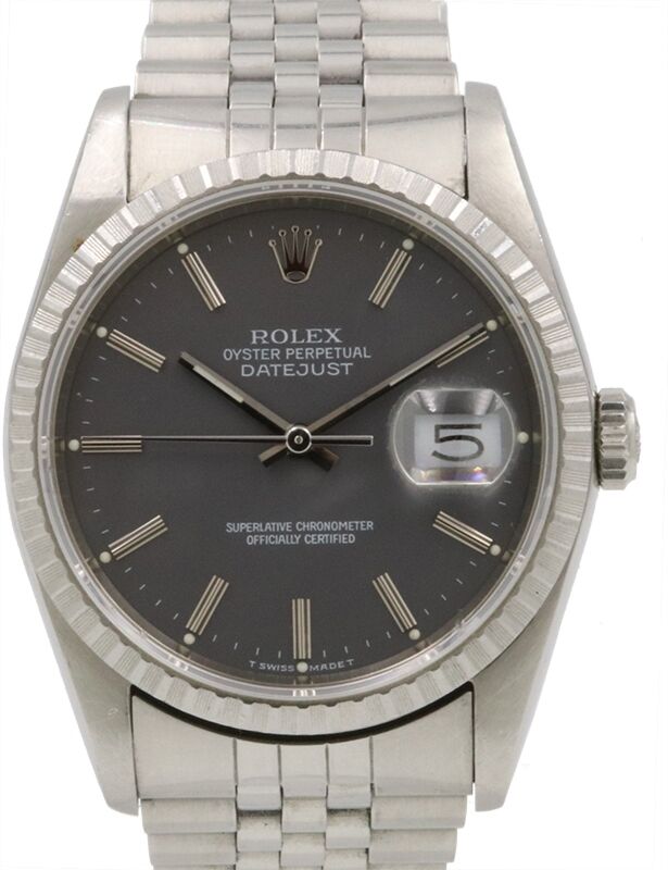 Rolex Datejust 36 mm 16220GSJ1 Steel Dark Rhodium