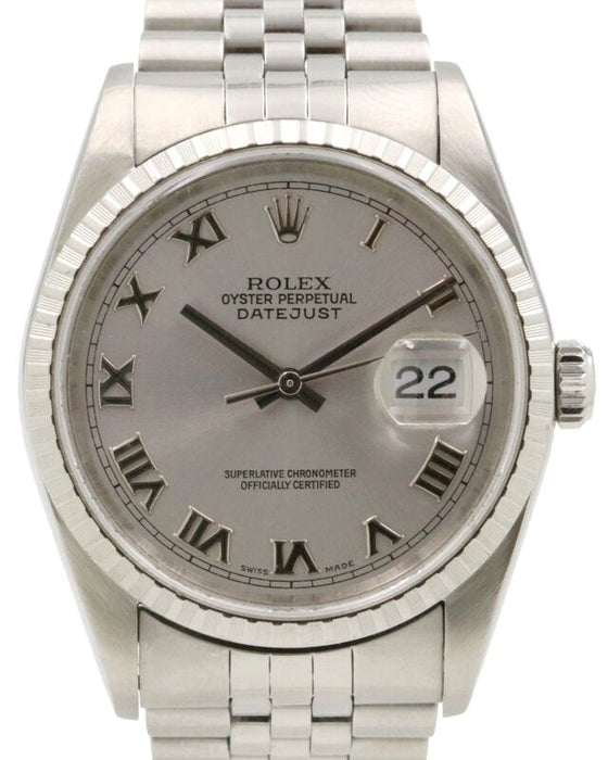Rolex Datejust 36 mm 16220RSJ Steel Rhodium