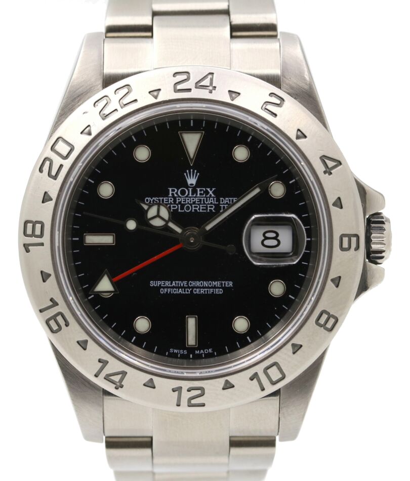 Rolex Explorer II 40 mm 16570-black-1 Steel Black