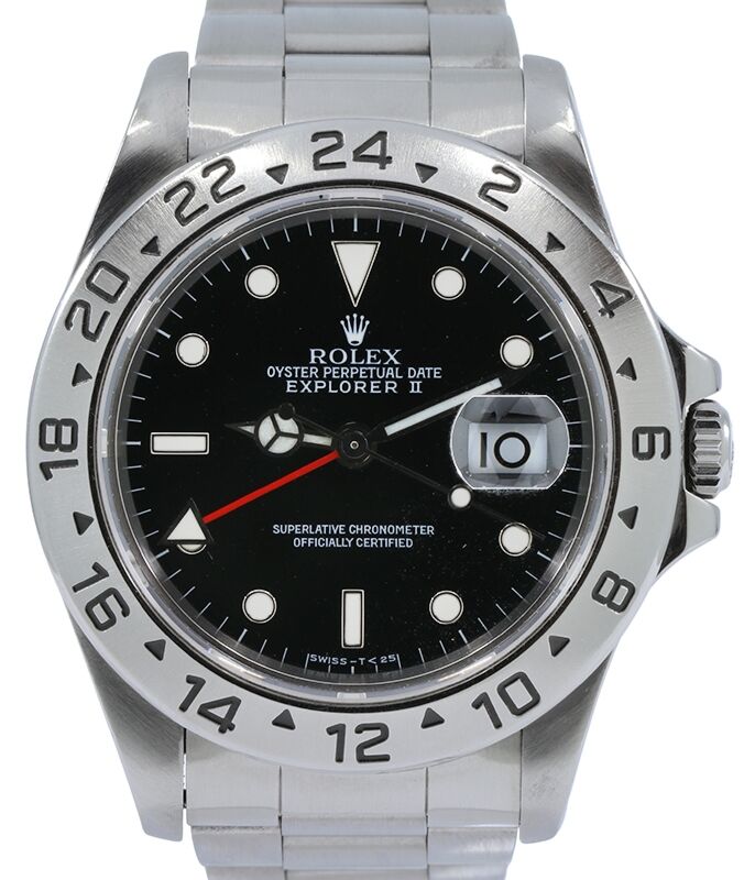 Rolex Explorer II 40 mm 16570BLKO1 Steel Black