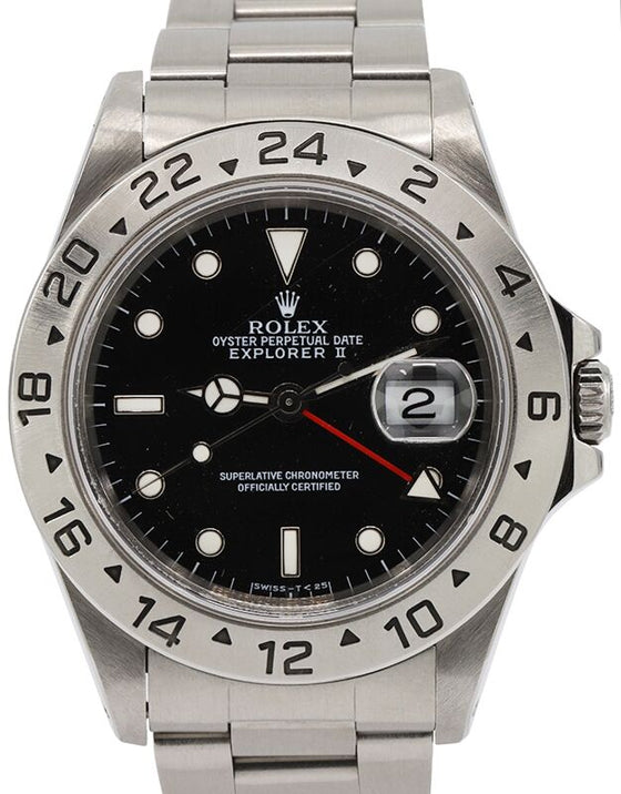 Rolex Explorer II 40 mm 16570U3 Steel Black
