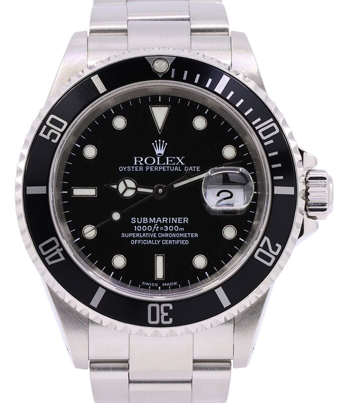 Rolex Submariner 40 mm 16610P1 Steel Black