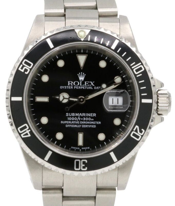 Rolex Submariner 40 mm 16610P3 Steel Black