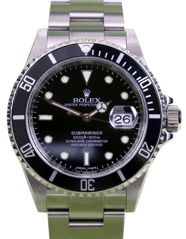 Rolex Submariner 40 mm 16610V12 Steel Black