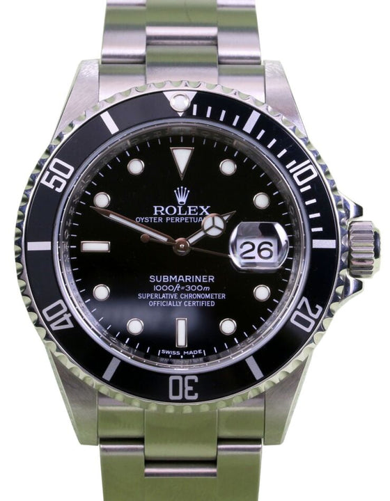 Rolex Submariner 40 mm 16610V12 Steel Black