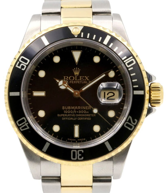 Rolex Submariner 40 mm 16613BLKP1 Steel/Yellow Gold Black