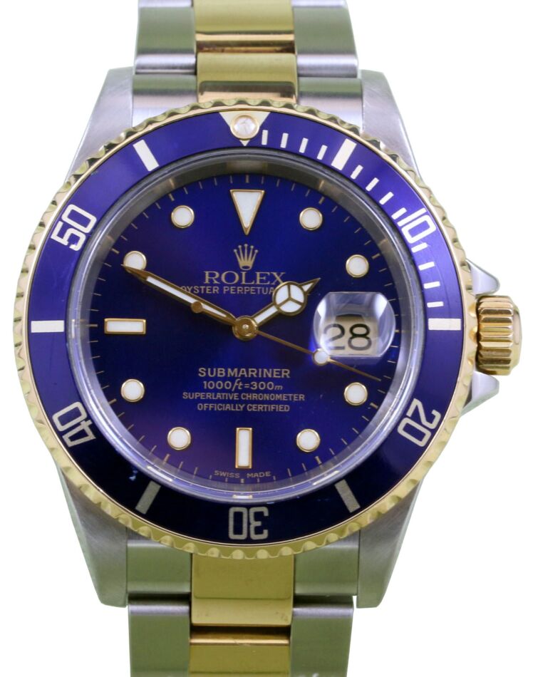 Rolex Submariner 40 mm 16613BLUF2 Steel/Yellow Gold Blue