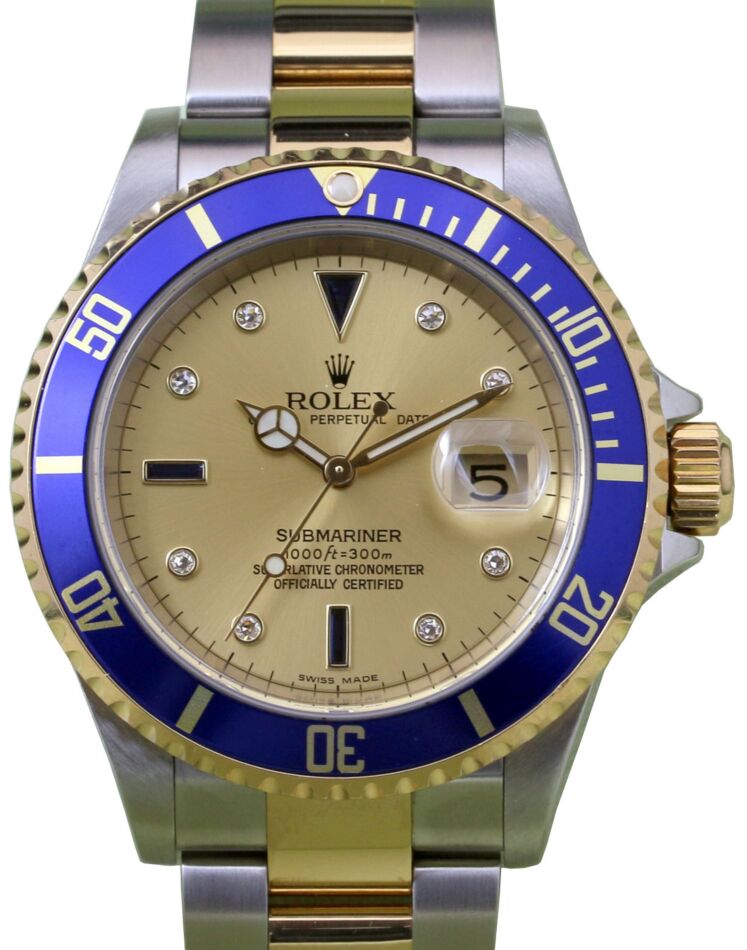 Rolex Submariner 40 mm 16613SC2 Steel/Yellow Gold Champagne
