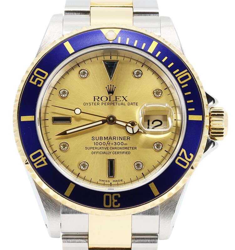 Rolex Submariner 40 mm 16613SC Steel/Yellow Gold Champagne
