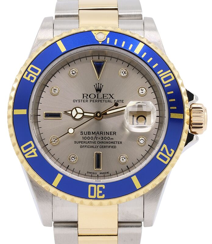 Rolex Submariner 40 mm 16613SERTIS1 Steel/Yellow Gold Silver
