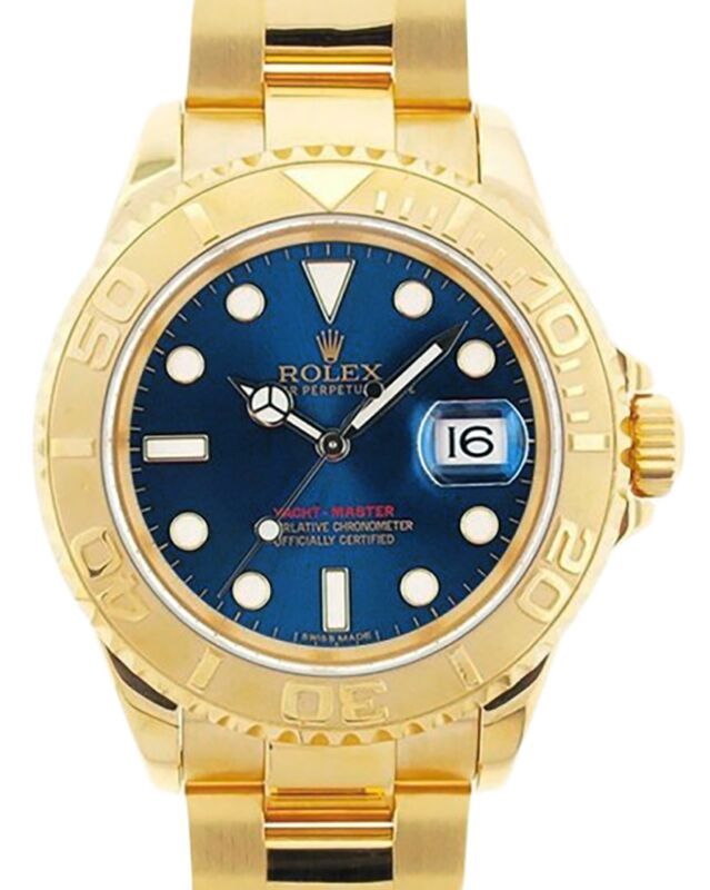 Rolex Yacht-Master 40 40 mm 16628BLE Yellow Gold Luminous