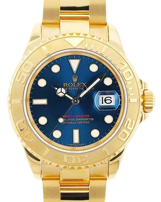 Rolex Yacht-Master 40 40 mm 16628BLE Yellow Gold Luminous