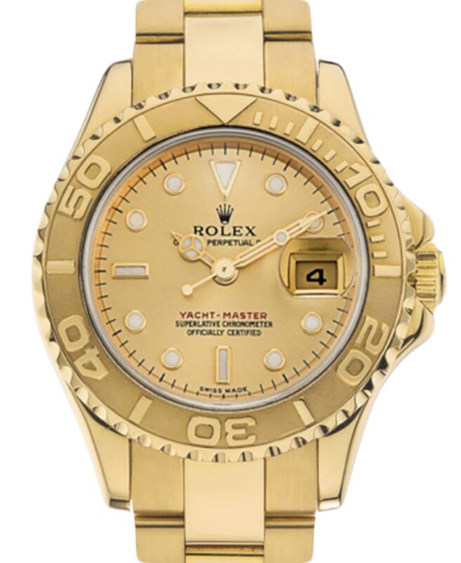 Rolex Yacht-Master 40 40 mm 16628CHAMP Yellow Gold Luminous